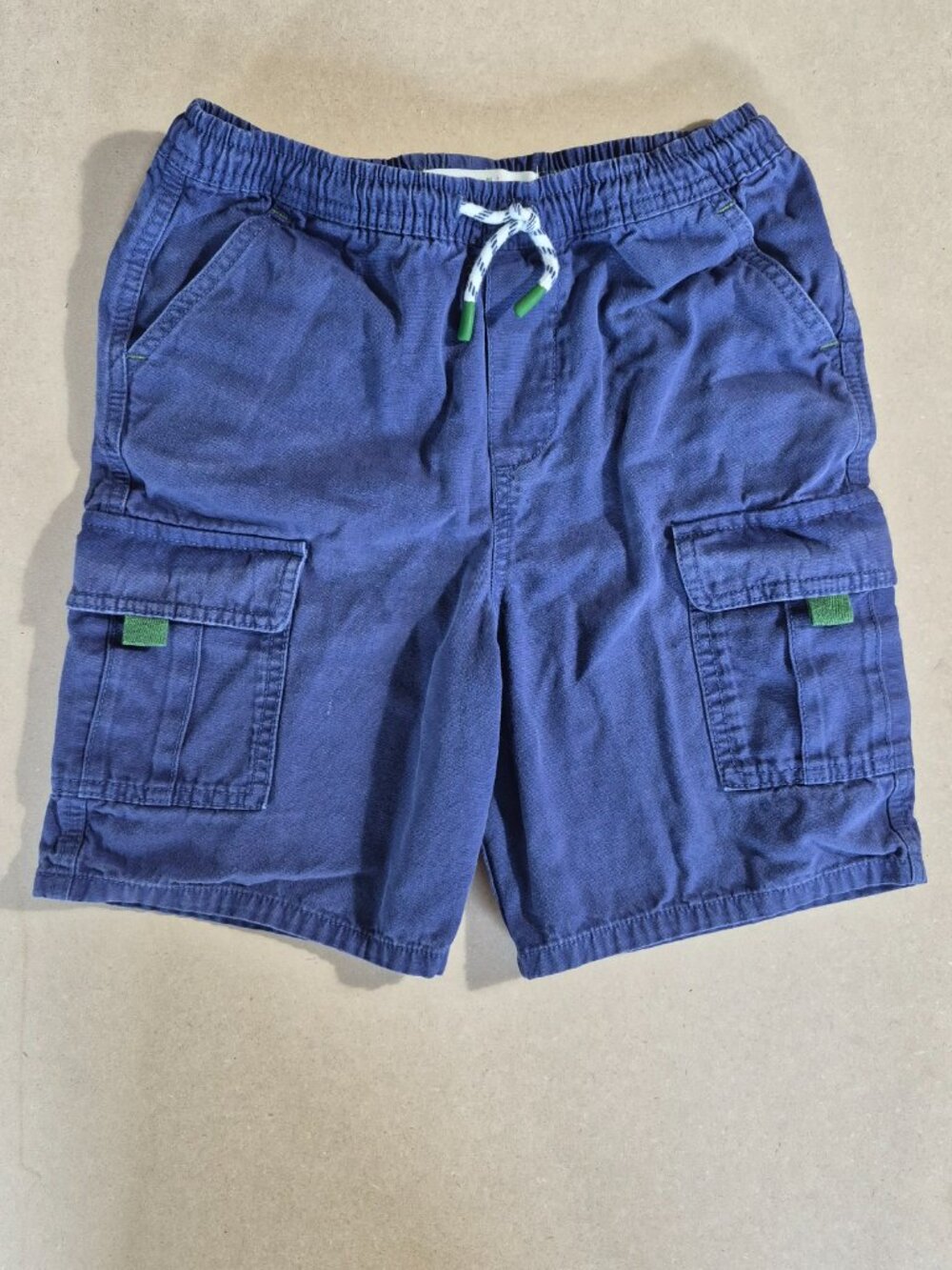 Mini Boden Boys 10-11Y Blue Cargo Shorts Drawstring Cotton Utility